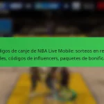 Códigos de canje de NBA Live Mobile: sorteos en redes sociales, códigos de influencers, paquetes de bonificación