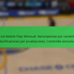 NBA Live Mobile Pase Mensual: Recompensas por comentarios, Bonificaciones por pruebas beta, Contenido exclusivo
