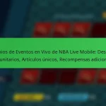 Premios de Eventos en Vivo de NBA Live Mobile: Desafíos comunitarios, Artículos únicos, Recompensas adicionales