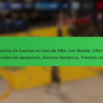 Premios de Eventos en Vivo de NBA Live Mobile: Ofertas especiales de vacaciones, Eventos temáticos, Premios únicos